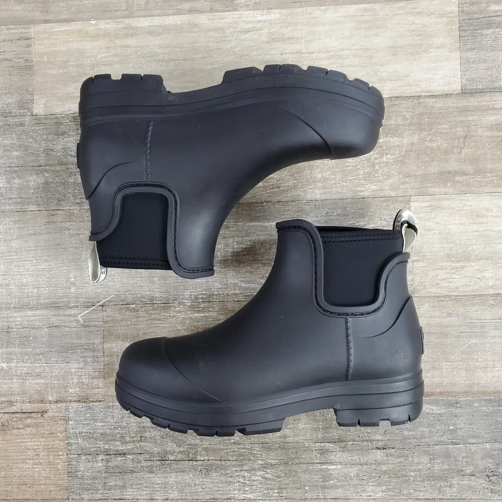 UGG Womens Droplet‎ Boots Womens Sz 5 Rainboots Ankle Rain Boot 1130831 NEW NWOB
